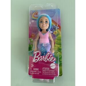 Barbie Royal Princess Chelsea 6 inch Doll with Blue Hair & Printed Skirt